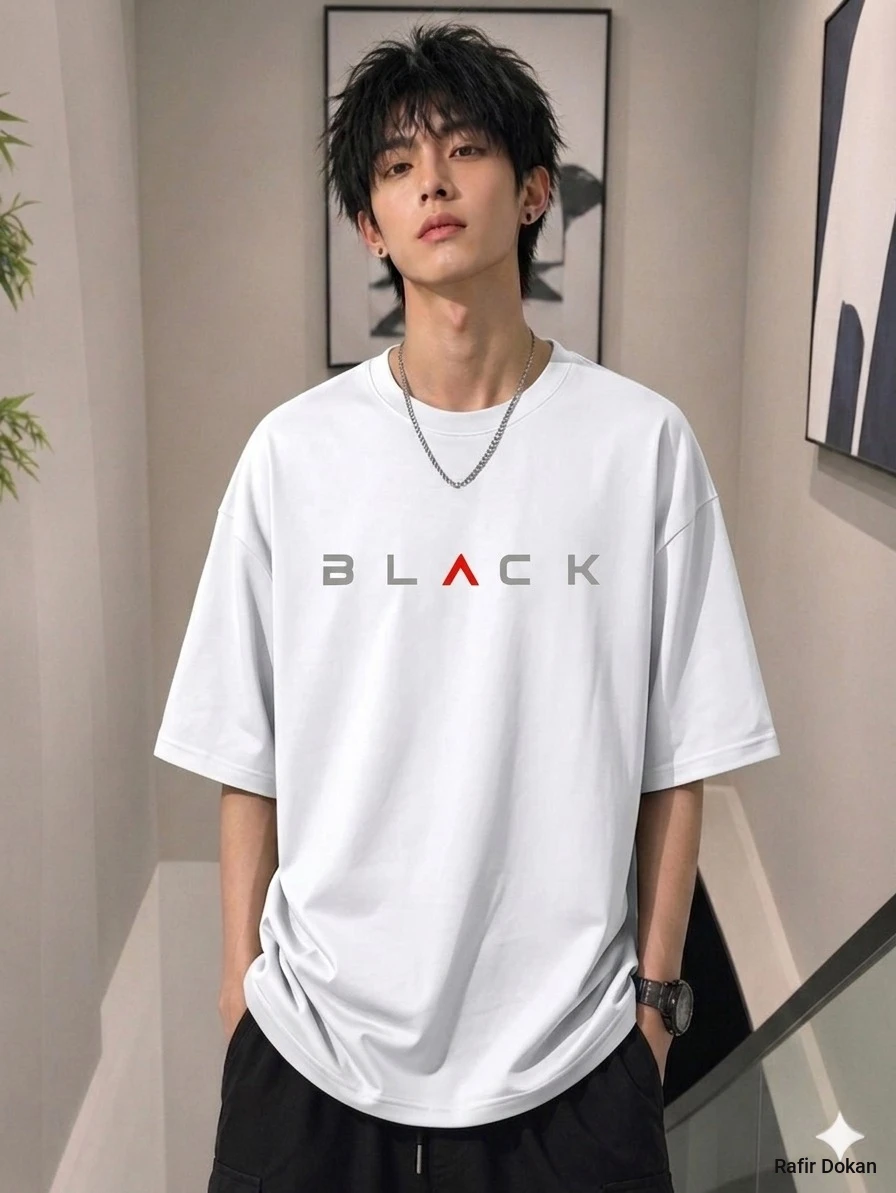 Stylish Drop Shoulder T-Shirt for Men & Women - Oversized Fit, Soft Cotton