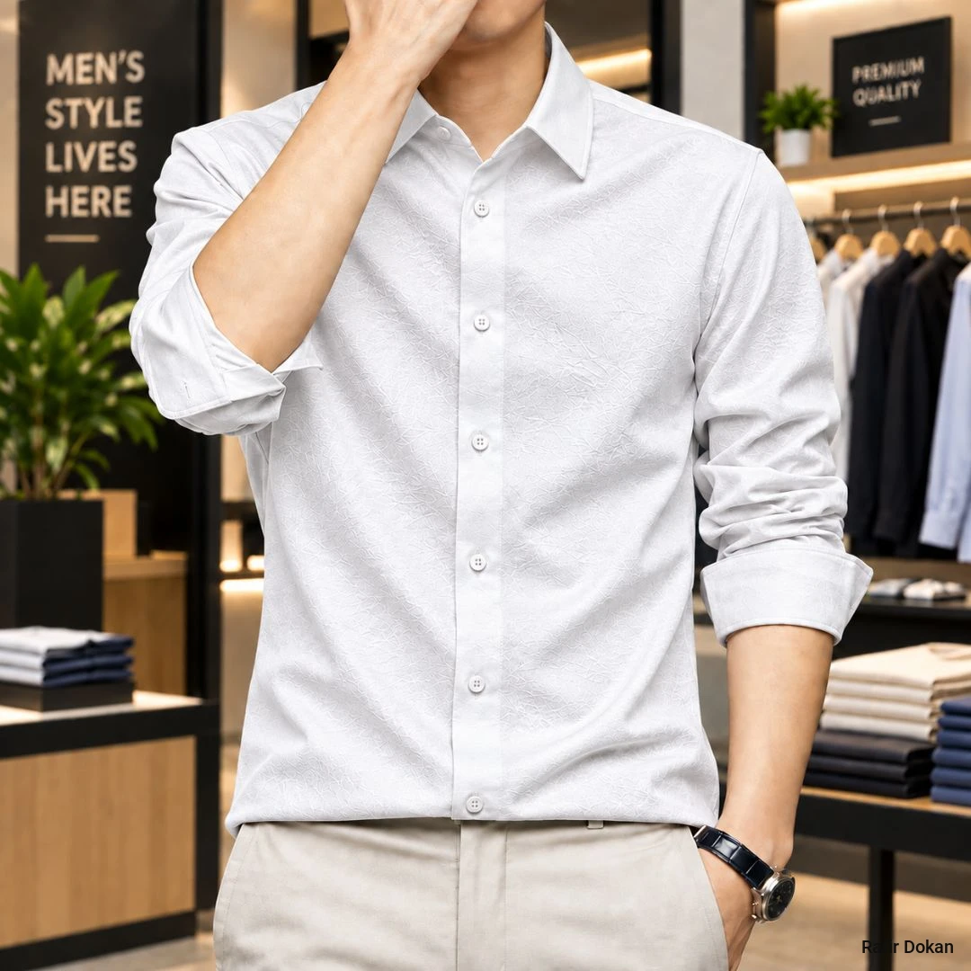 Premium Solid Stitch Full Sleeve Shirt